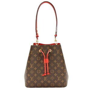 Louis Vuitton Neo Noe Monogram Coquelicot Red Red Brown Shoulder Bag